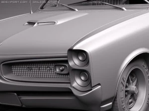 Pontiac GTO 1966 3D Model