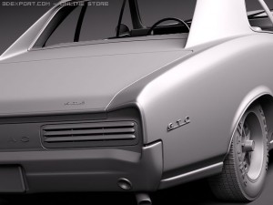 Pontiac GTO 1966 3D 모델