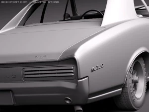 Pontiac GTO 1966 3D Model