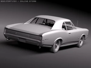 Pontiac GTO 1966 3D Model