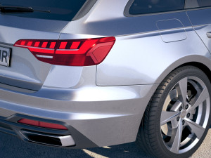 Audi A4 Avant 2020 3D Model