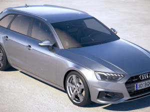 Audi A4 Avant 2020 3D Model