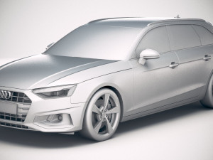 Audi A4 Avant 2020 3D Model