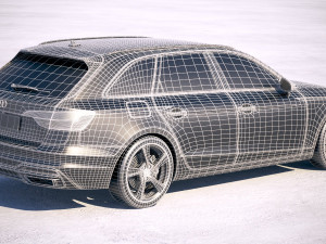 Audi A4 Avant 2020 3D Model