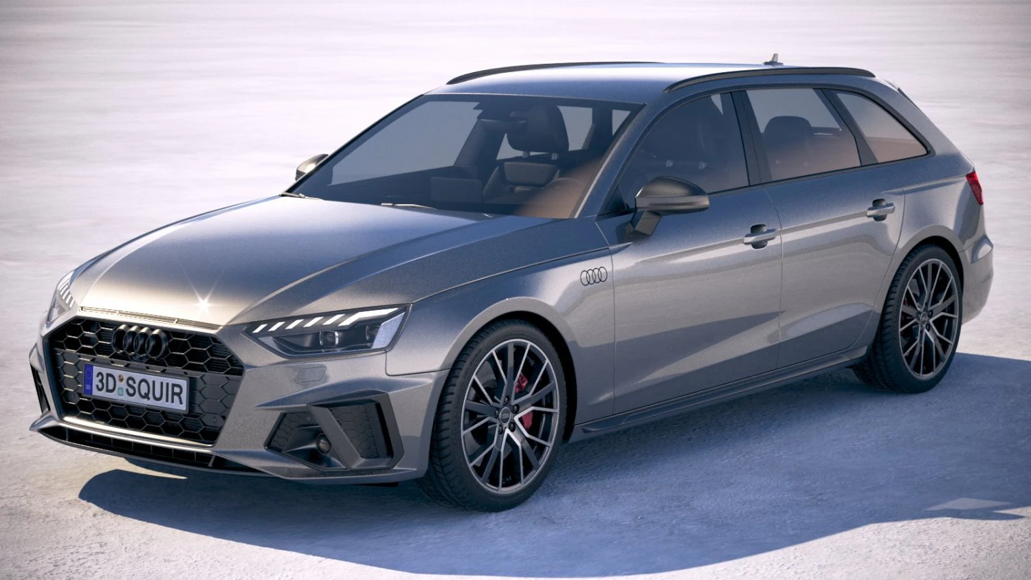 A4 Avant S-line 2020 3D Model .c4d .max .obj .3ds .fbx .stl .blend