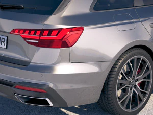 A4 Avant S-line 2020 3D Model