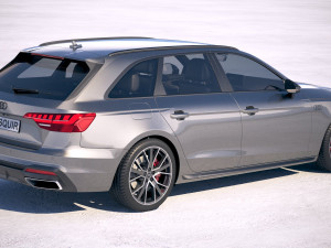 A4 Avant S-line 2020 3D मॉडल