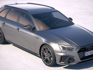 A4 Avant S-line 2020 3D Model