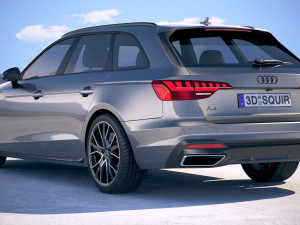 A4 Avant S-line 2020 3D मॉडल
