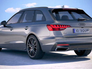 A4 Avant S-line 2020 3D Model