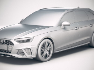 A4 Avant S-line 2020 3D मॉडल