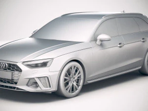 A4 Avant S-line 2020 3D Model