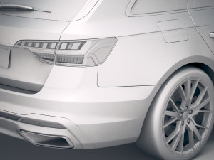 A4 Avant S-line 2020 3D मॉडल