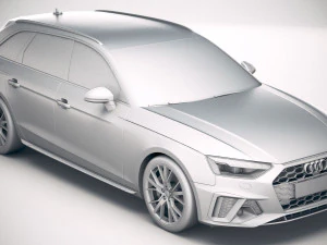 A4 Avant S-line 2020 3D Model