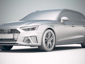 A4 Avant S-line 2020 3D Model
