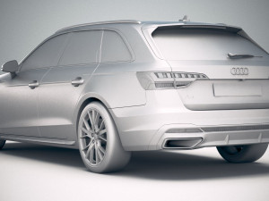 A4 Avant S-line 2020 3D मॉडल