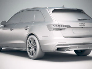 A4 Avant S-line 2020 3D Model