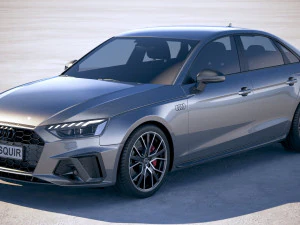 Audi A4 S-Linie 2020 3D Modell