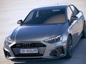 Audi A4 S-line 2020 3D Модель