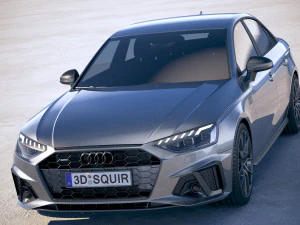 Audi A4 S-line 2020 3D Model