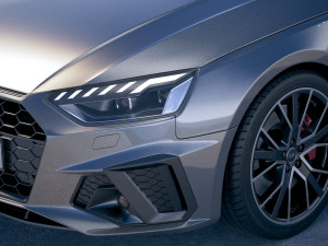 Audi A4 S-line 2020 3D Модель