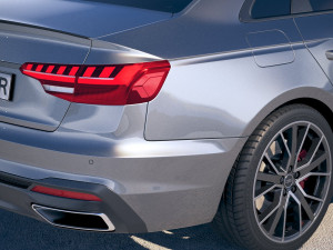 Audi A4 S-line 2020 3D Модель