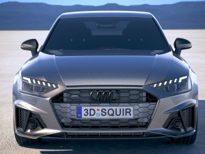 Audi A4 S-line 2020 3D Модель