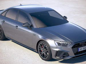 Audi A4 S-line 2020 3D Model