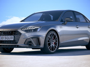 Audi A4 S-line 2020 3D Модель