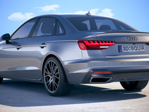 Audi A4 S-line 2020 3D Модель