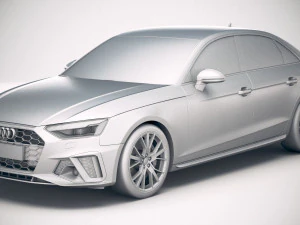 Audi A4 S-line 2020 3D Model