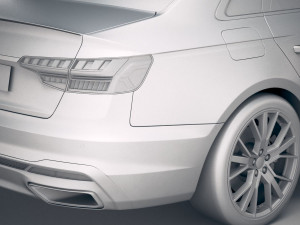 Audi A4 S-line 2020 3D Модель
