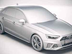 Audi A4 S-line 2020 3D Модель