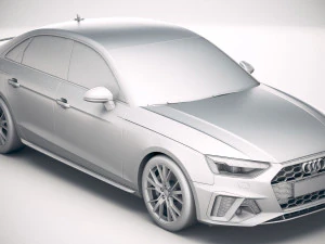 Audi A4 S-line 2020 3D Model