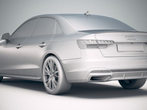 Audi A4 S-line 2020 3D Модель