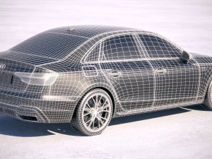 Audi A4 S-line 2020 3D Model