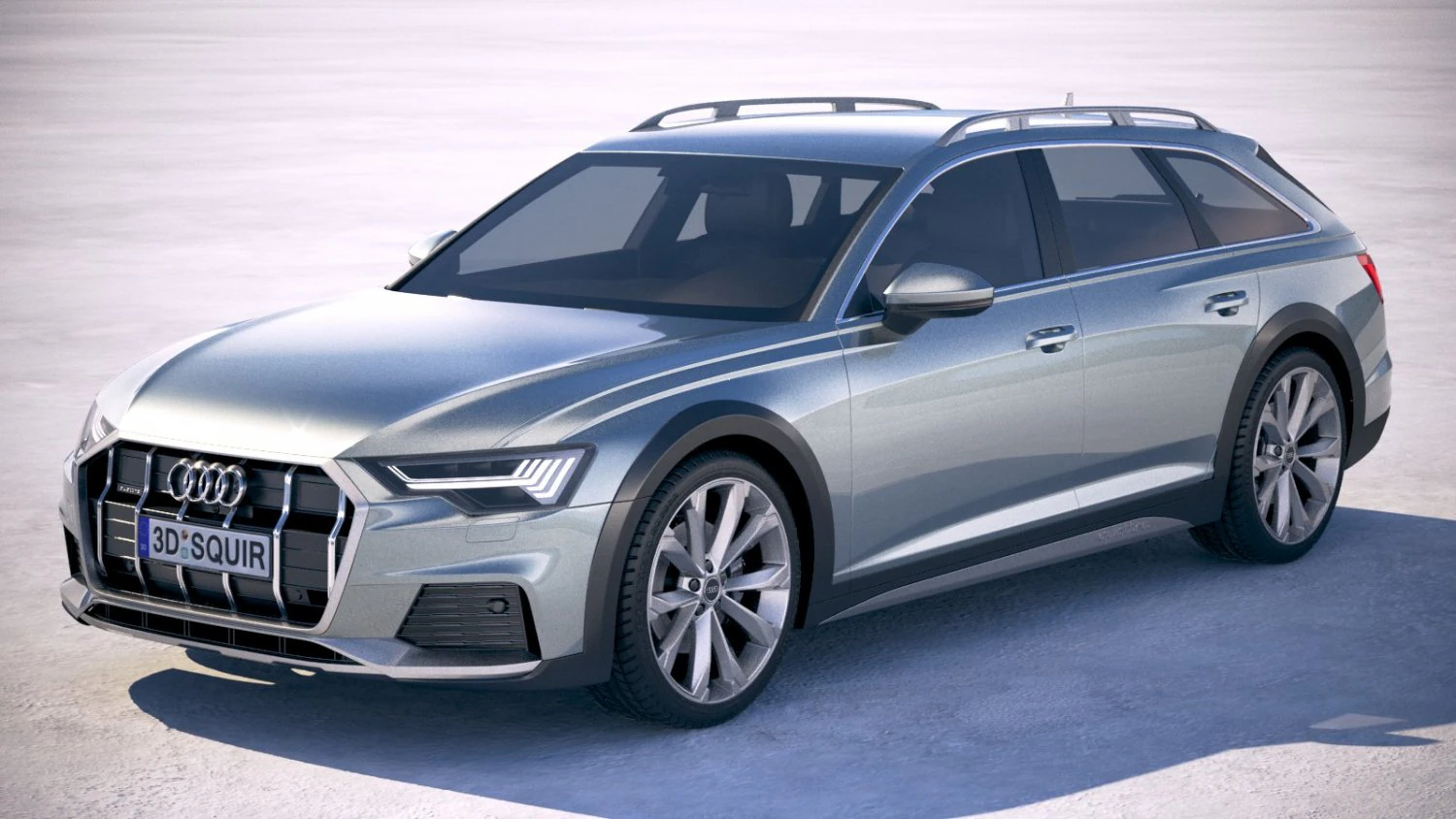 Audi A6 Avant Allroad 2020 3D Model .c4d .max .obj .3ds .fbx .stl .blend 