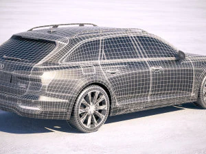 Audi A6 Avant Allroad 2020 3D Model