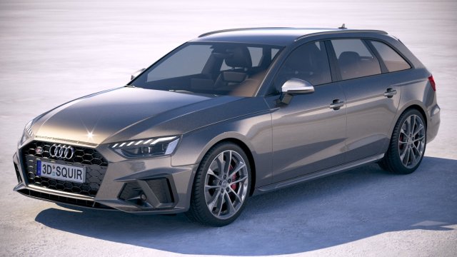 Audi S4 Avant 2020 3Dモデル .c4d .max .obj .3ds .fbx .stl .blend