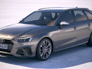 ऑडी एस4 अवंत 2020 3D मॉडल