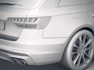 Audi S4 Avant 2020 3D Model