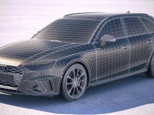 Audi S4 Avant 2020 3D Model