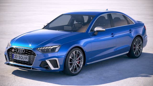 Audi S4 Sedan 2020 3D Model .c4d .max .obj .3ds .fbx .stl .blend
