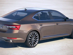 Skoda Superb 2020 3D Model