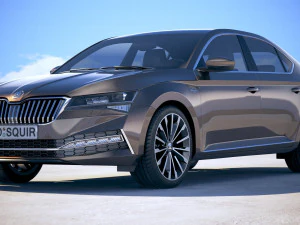 Skoda Superb 2020 3D Model