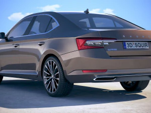 Skoda Superb 2020 3D Model