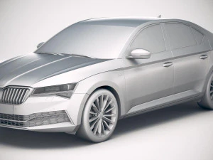 Skoda Superb 2020 3D Model