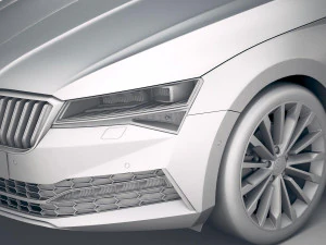Skoda Superb 2020 3D Model