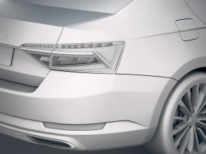 Skoda Superb 2020 3D Model