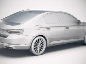 Skoda Superb 2020 3D Model